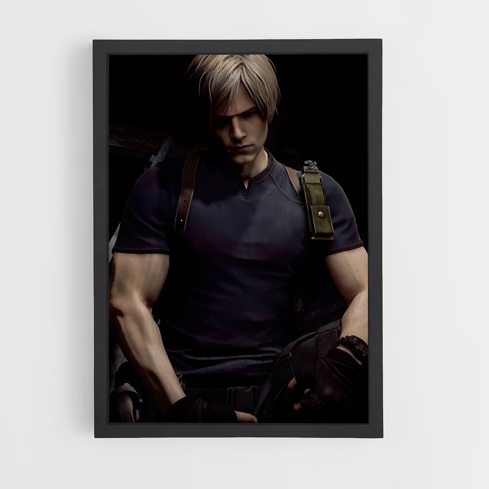 Poster Leon's Standoff – affiche Resident Evil (vue 2)